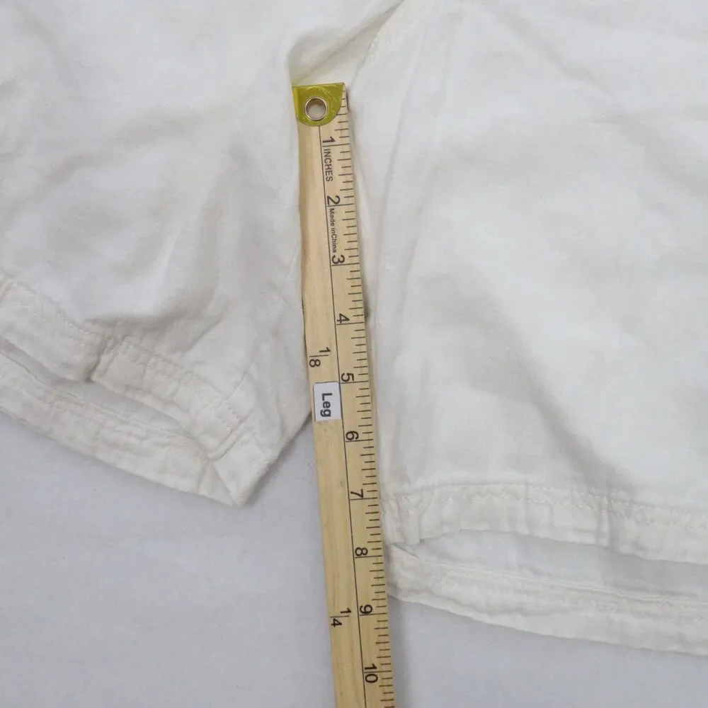 Tasso Elba Men's Cargo Shorts Size 36 Linen Cotton Blend Flat Front Chino - Picture 7 of 8
